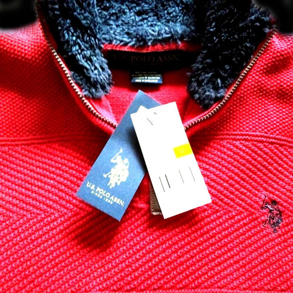 New U.S. Polo Assn Sweater, M